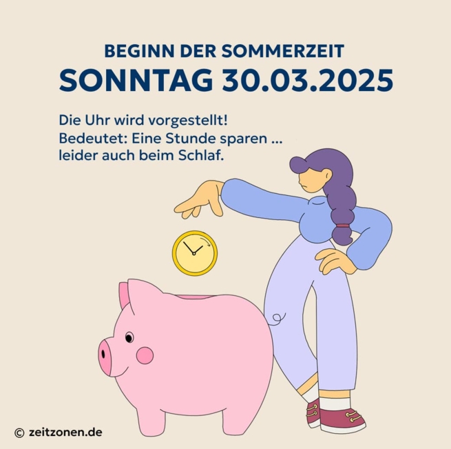 Am 30.03.2025 wird die Uhr umgestellt: Beginn der Sommerzeit