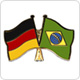 Freundschaftspins Deutschland-Brasilien