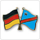 Freundschaftspins Deutschland-Kongo (Demokratische Republik)