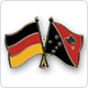 Freundschaftspins Deutschland-Papua-Neuguinea