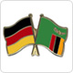 Freundschaftspins Deutschland-Sambia