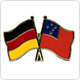 Freundschaftspins Deutschland-Samoa