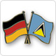 Freundschaftspins Deutschland-St. Lucia
